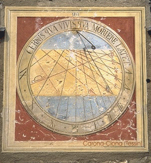 Sonnenuhr in Ciona, Tessin